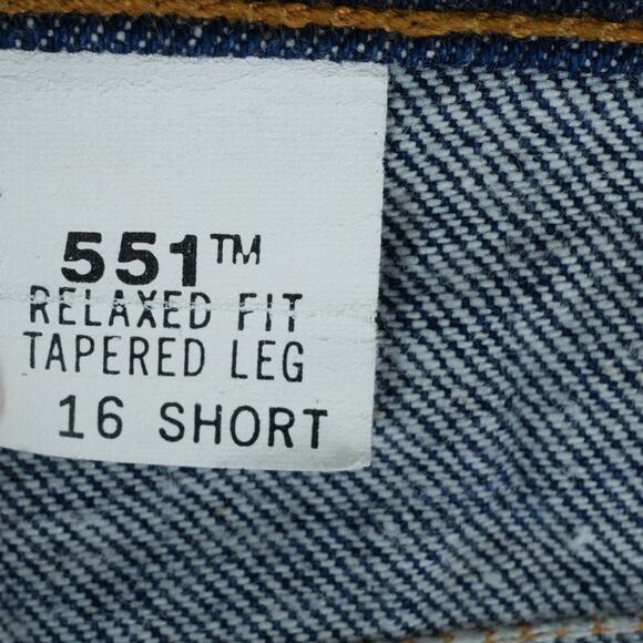 Vtg 90s Levis 551 Jeans Womens 16S (33x30) Relaxed Fit Tapered Leg High Rise - Picture 5 of 10